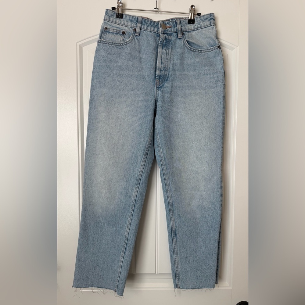 Zara Light Blue Straight Jeans